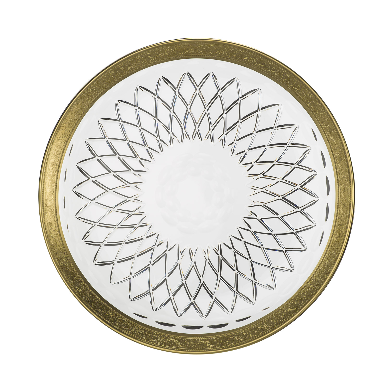 Servierplatte Kristall Rococo (33cm)