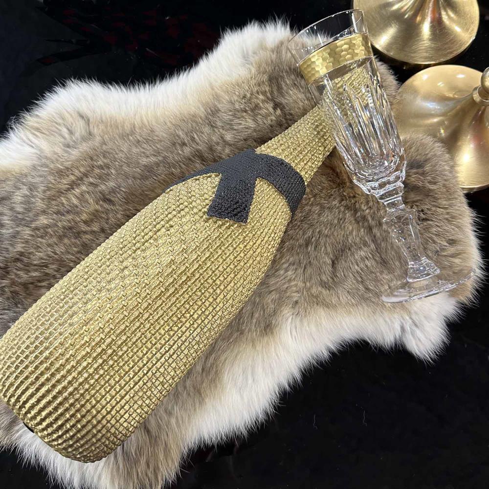 Sektglas Kristall Bloom Gold clear (22 cm)