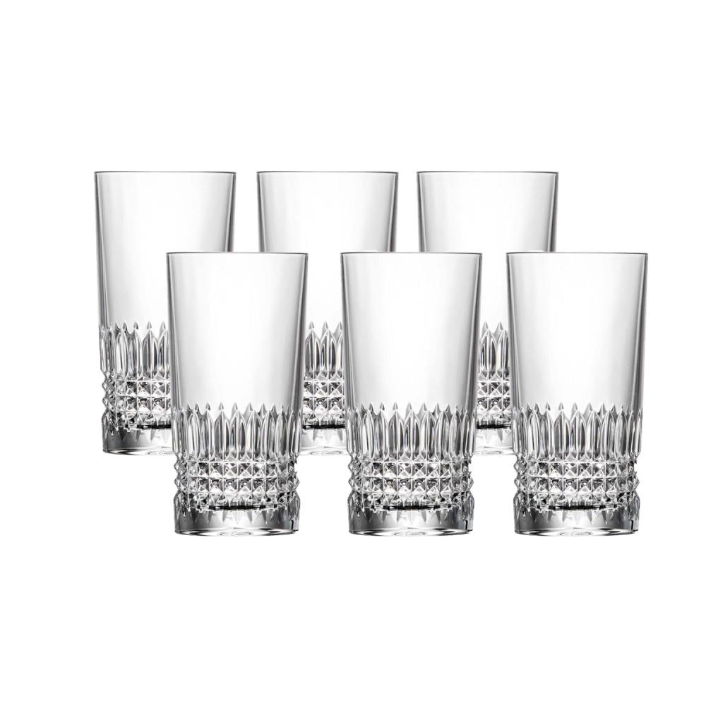 6er-Set Wasserglas Kristall Empire clear (13,5 cm)