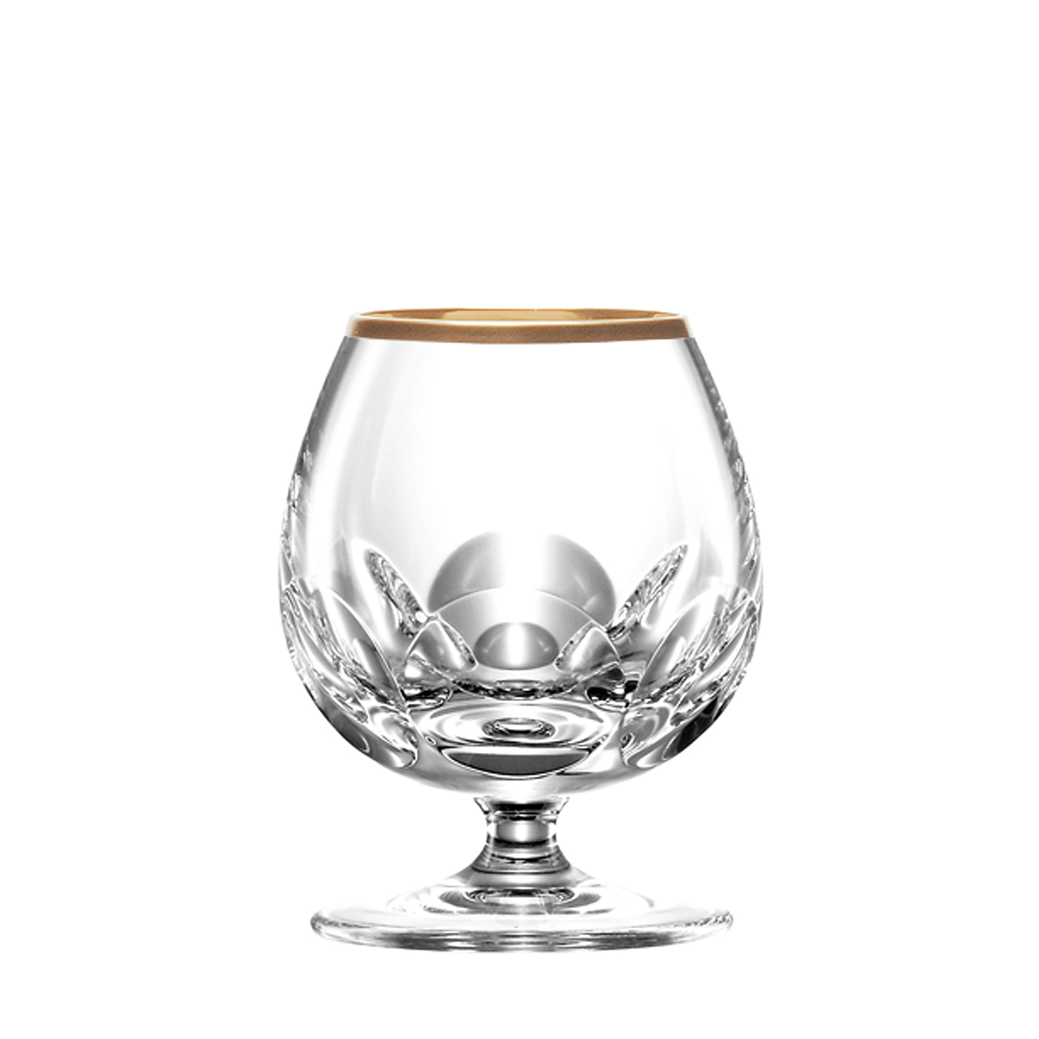 Cognac glas Kristall Palais Gold klar + individuelle Gravur