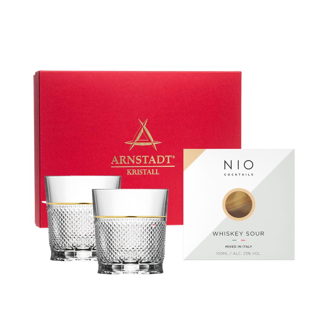 Whisky Cocktail Set Oxford Gold + NIO Whisky SOUR