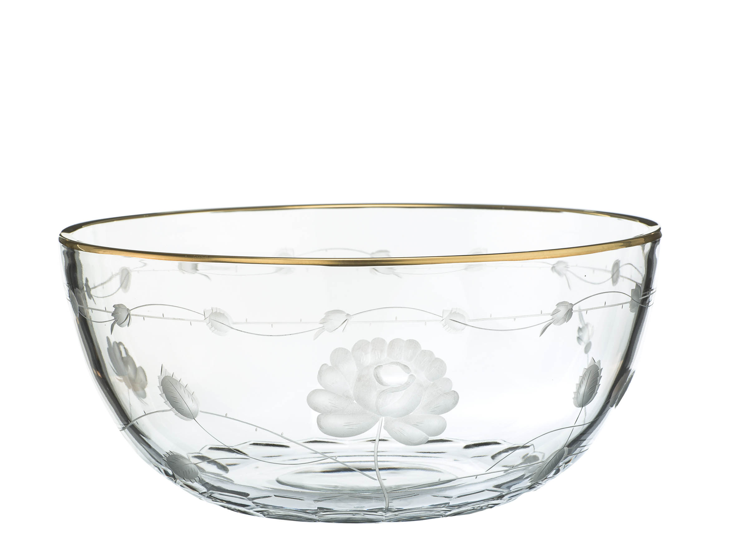 Schüssel Kristall Monrose Gold (23 cm)