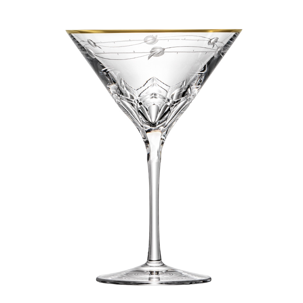 Cocktailglas Kristall Lilly Gold (17,5 cm) 2.Wahl