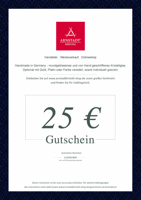 Gutschein zum Ausdrucken - WERT 25,00 Euro