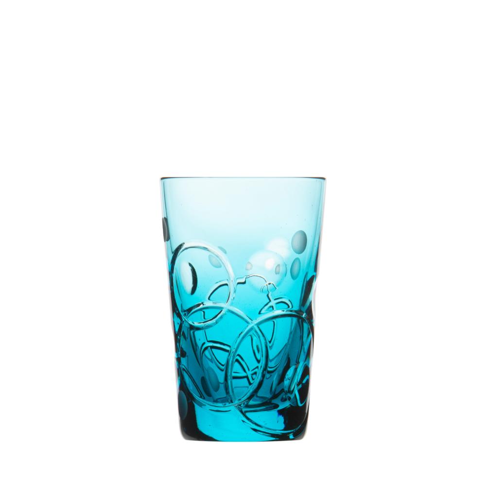 Shot Glas Kristall Circle azur (8 cm)