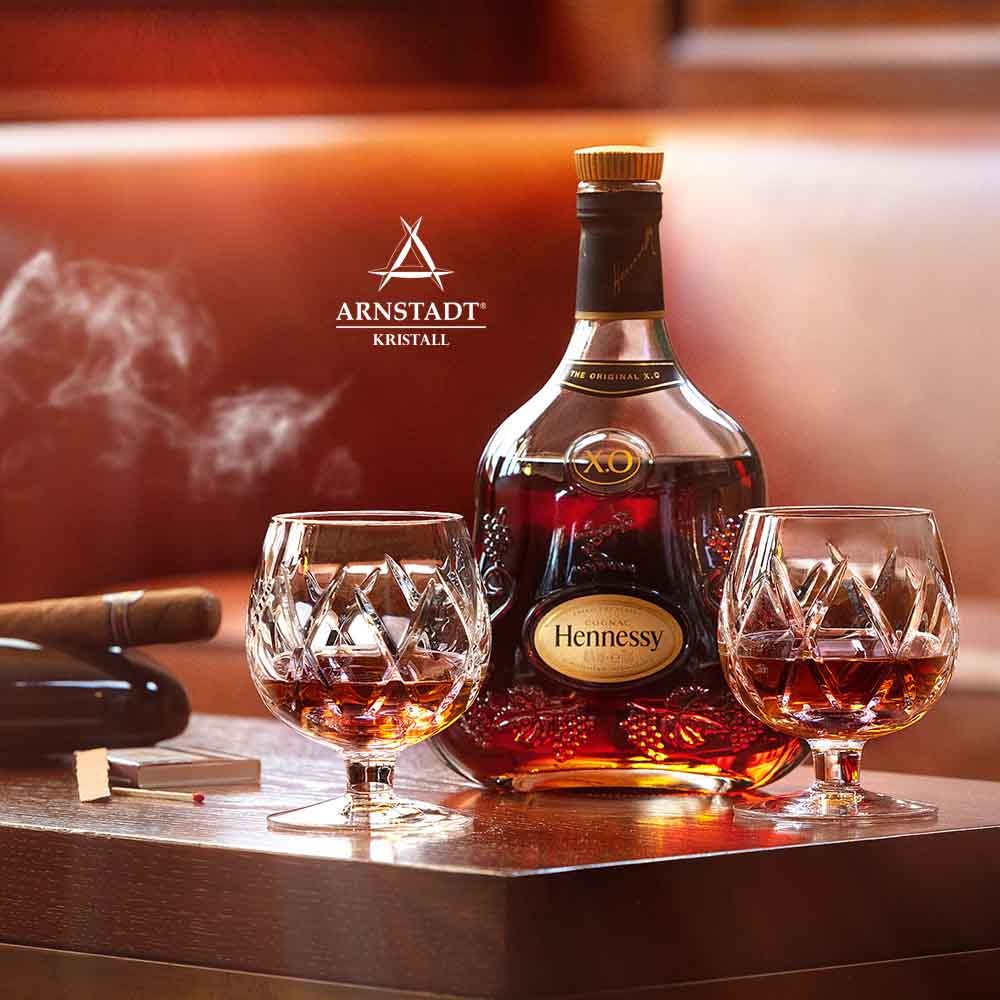 Cognacglas Kristall London + individuelle Gravur