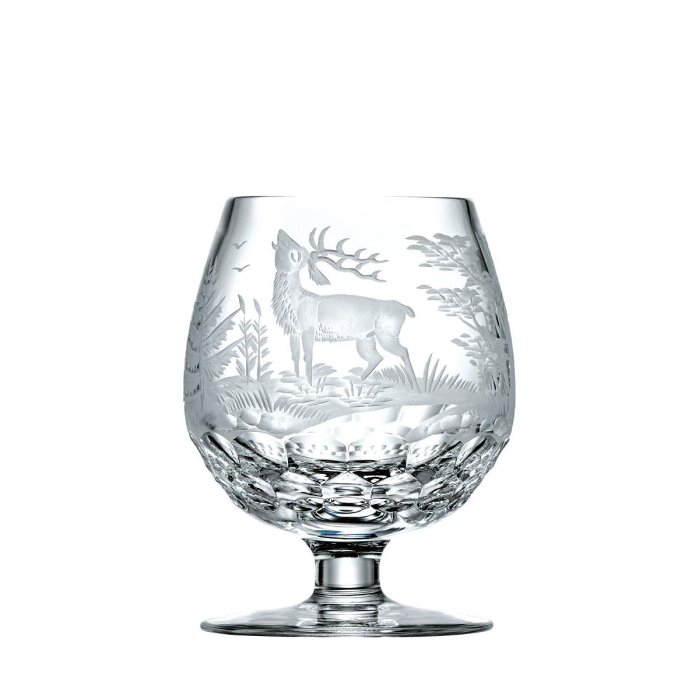 Cognacglas Kristall Jagd Hirsch klar (10,6 cm)