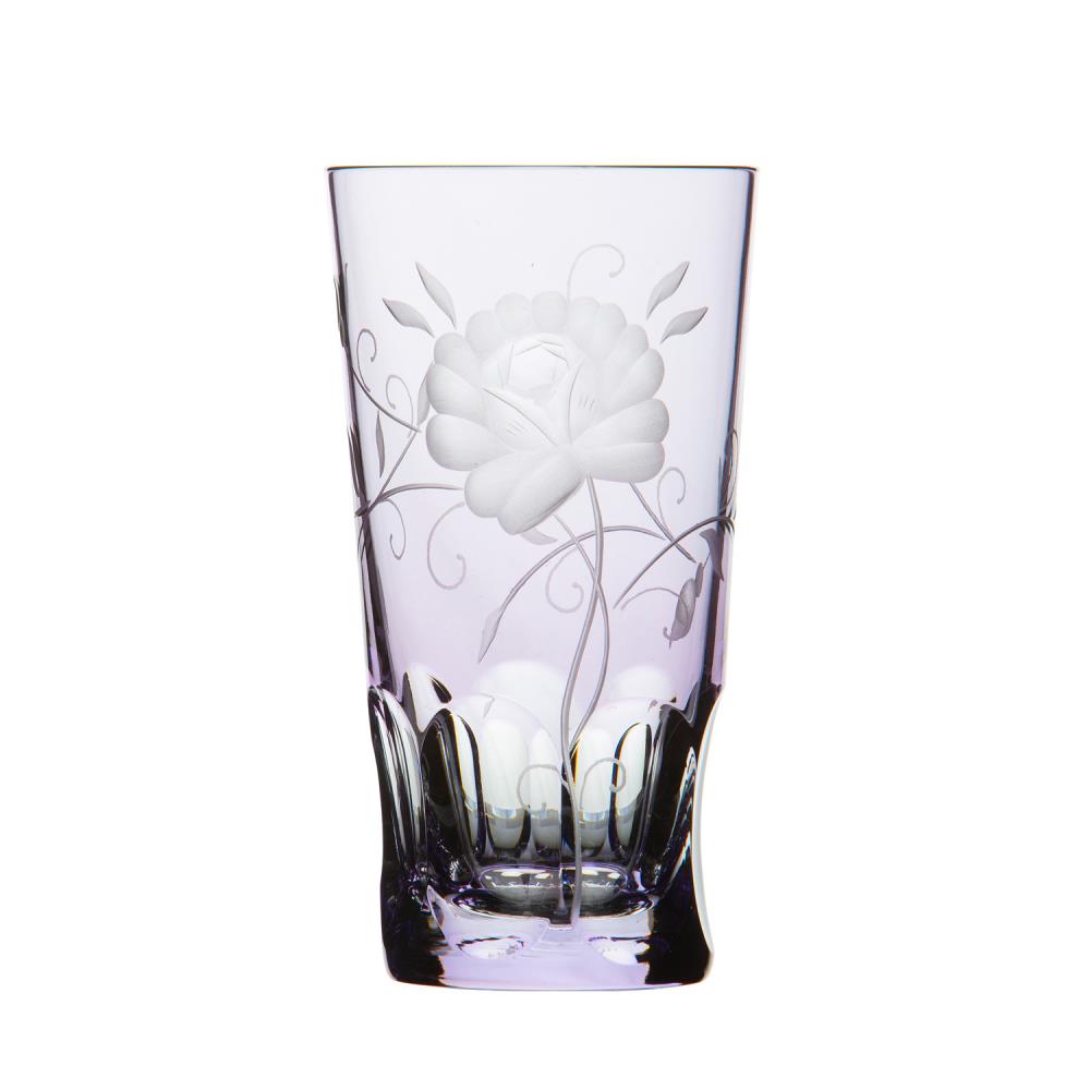 Trinkglas Kristall Rose lavender (14 cm)