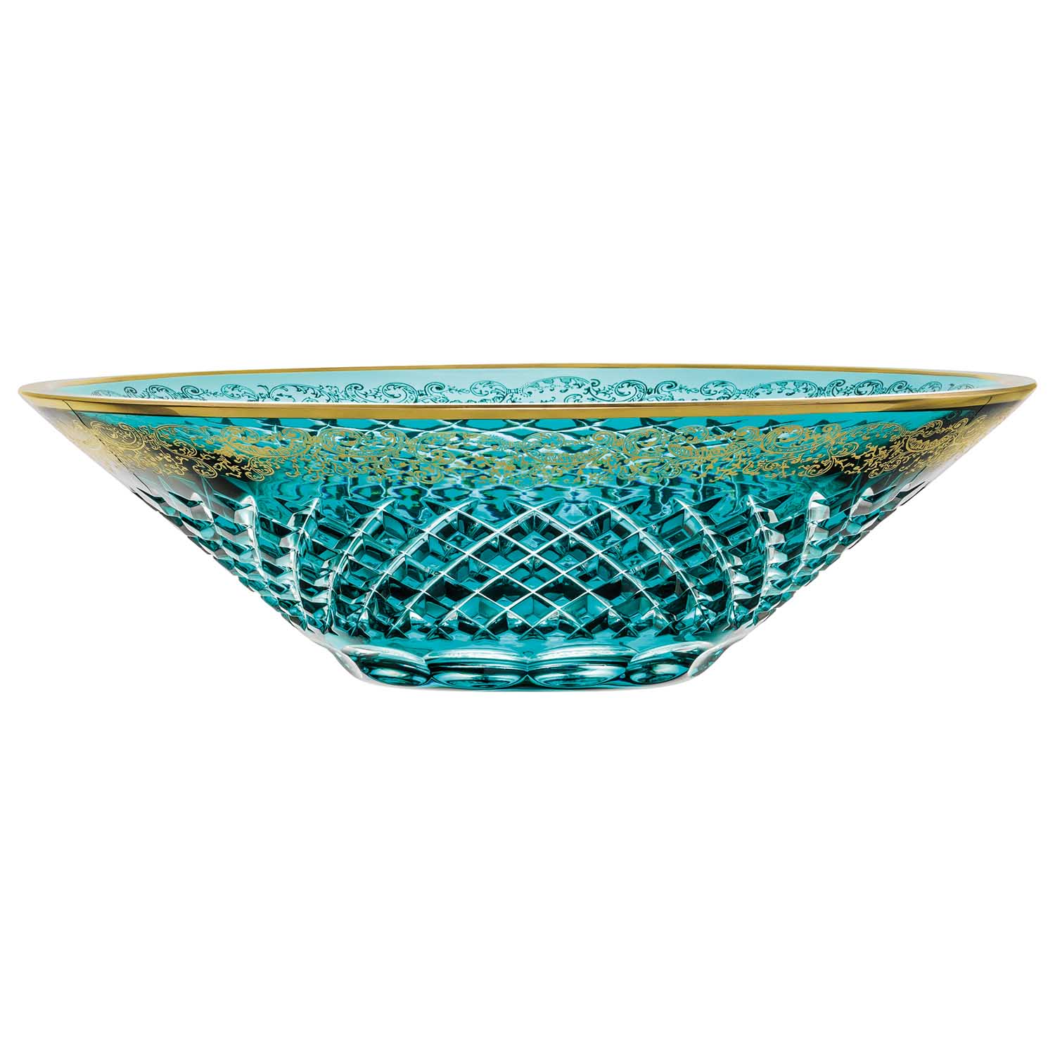 Schale Kristall Arabeske azur (36 cm)
