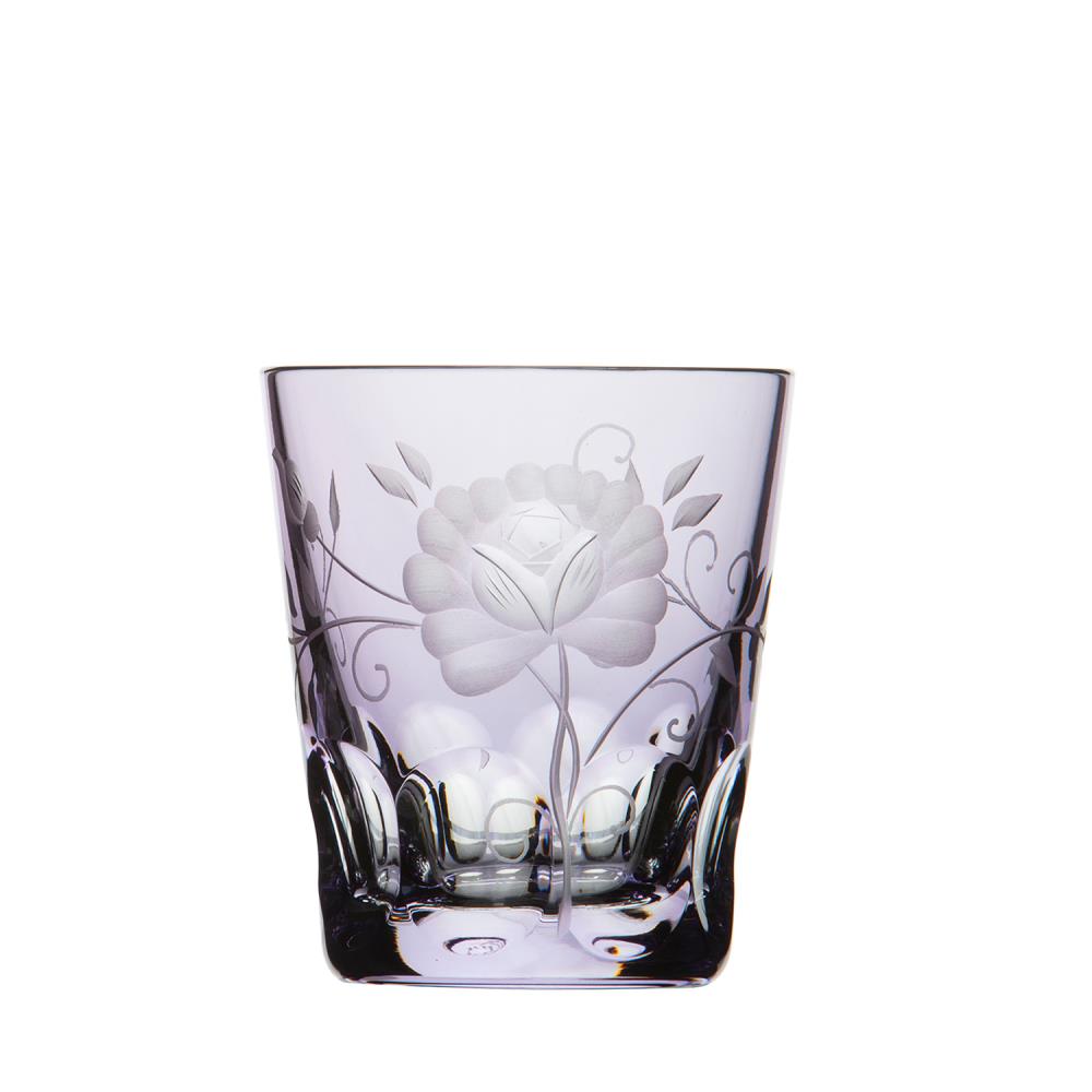 Trinkglas Kristall Rose lavender (8,5cm)