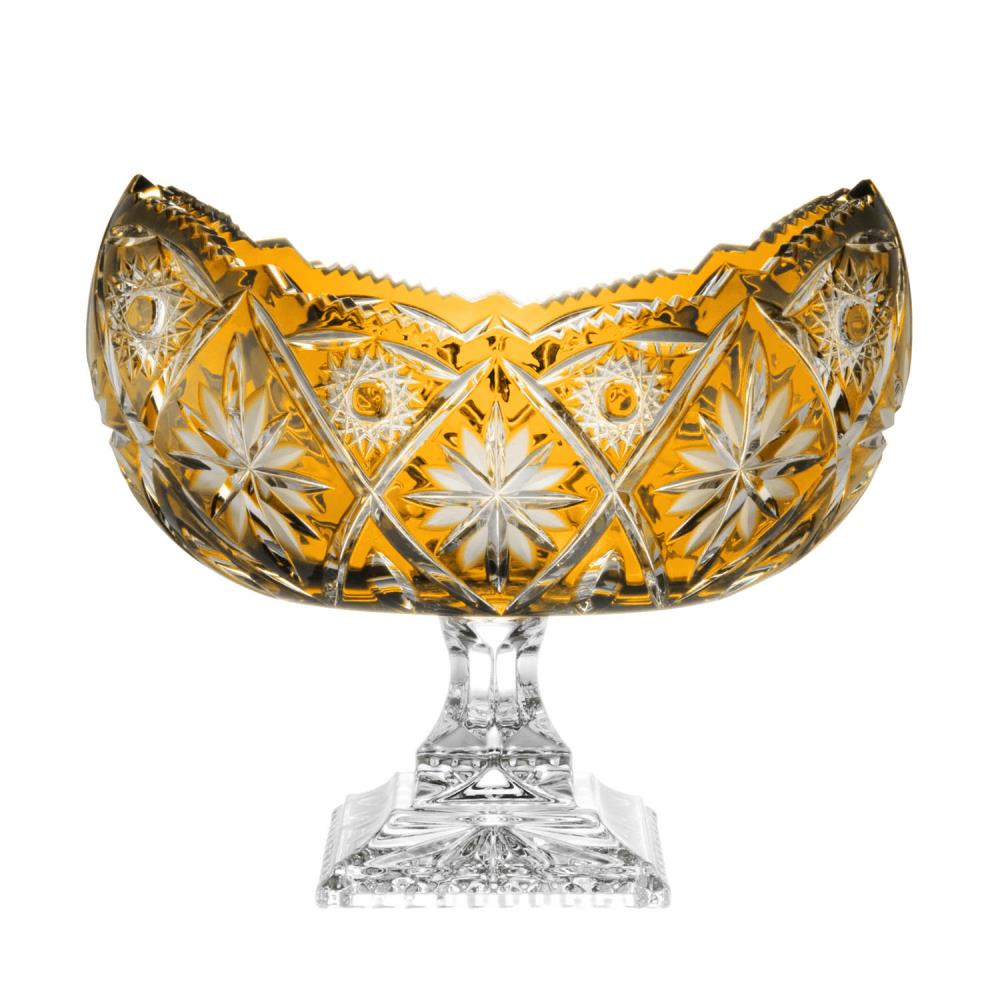 Jardiniere Kristall Nizza amber bernstein (26 cm)