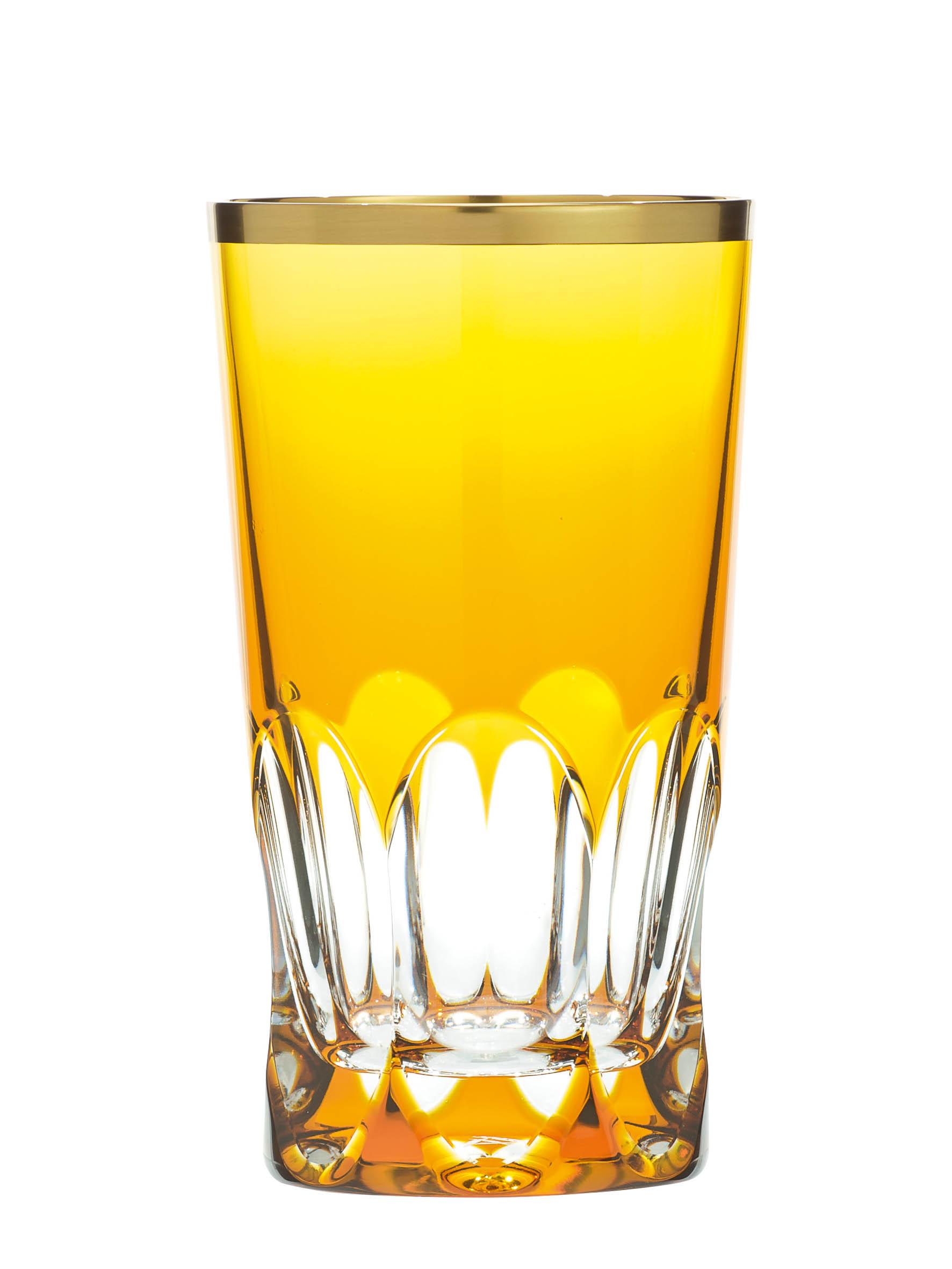 Longdrinkglas Kristall Palais Gold amber (14 cm)