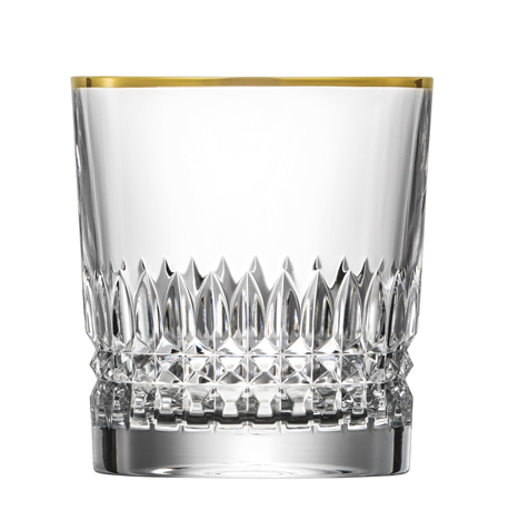 glas, kristall, tumbler, gläser, goldrand