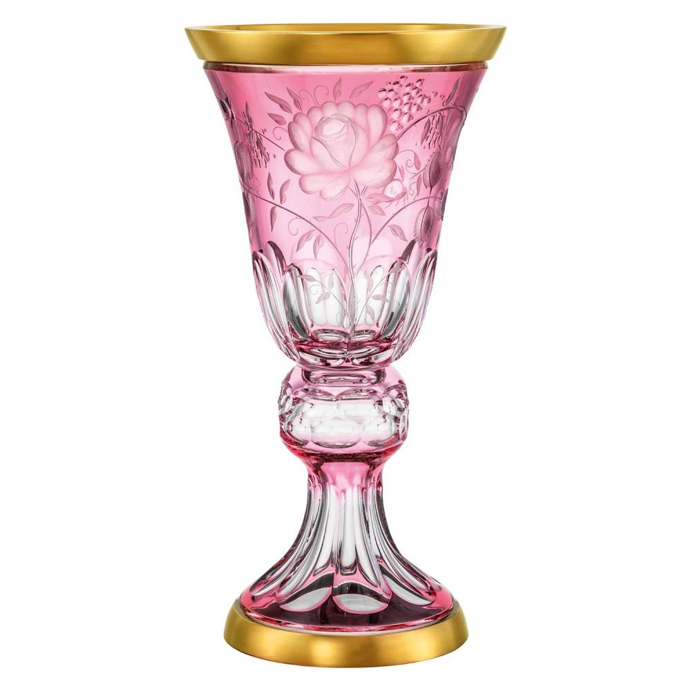 Vase Kristall Primerose Gold rosalin (52 cm)