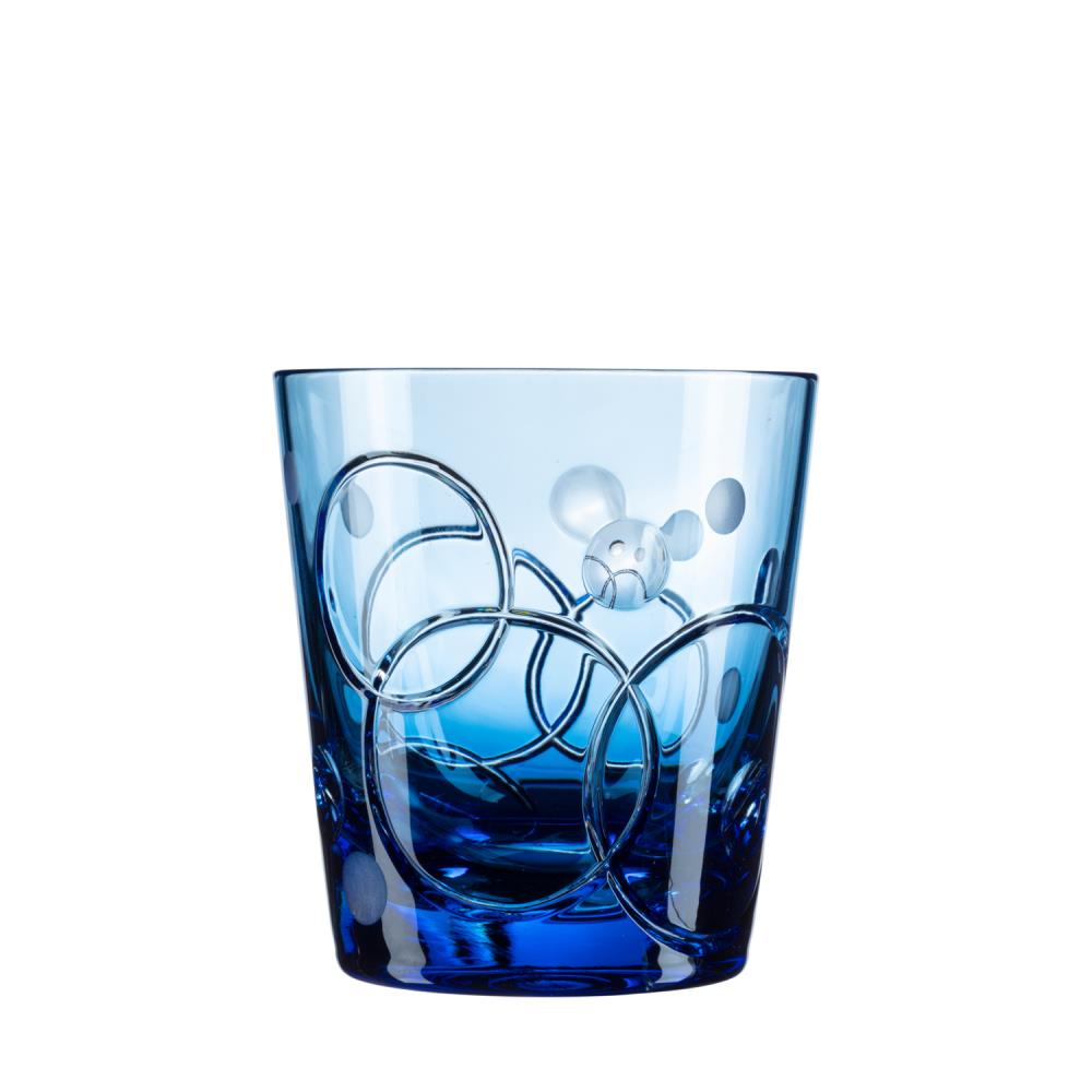 Becher Kristall Circle aqua (8,5 cm)