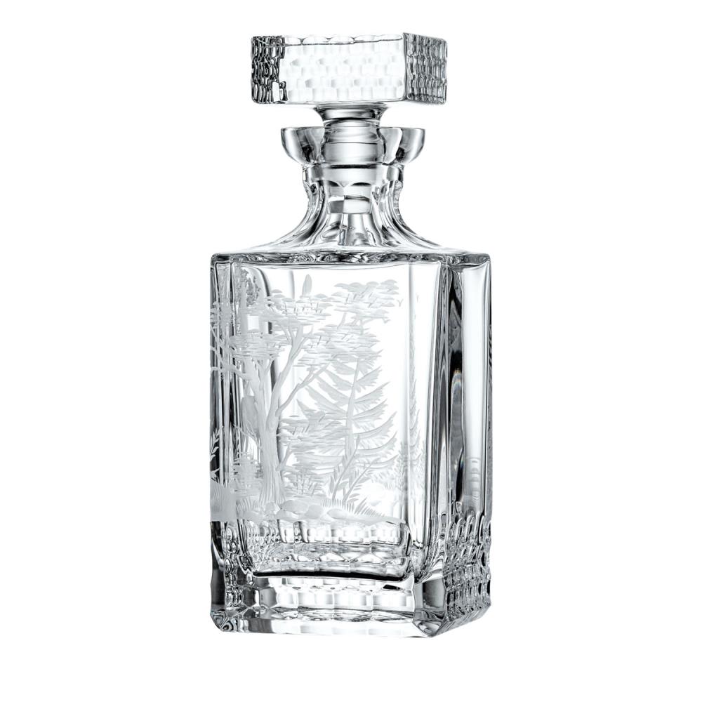 Whiskykaraffe Kristall Jagd Hirsch klar (25 cm)