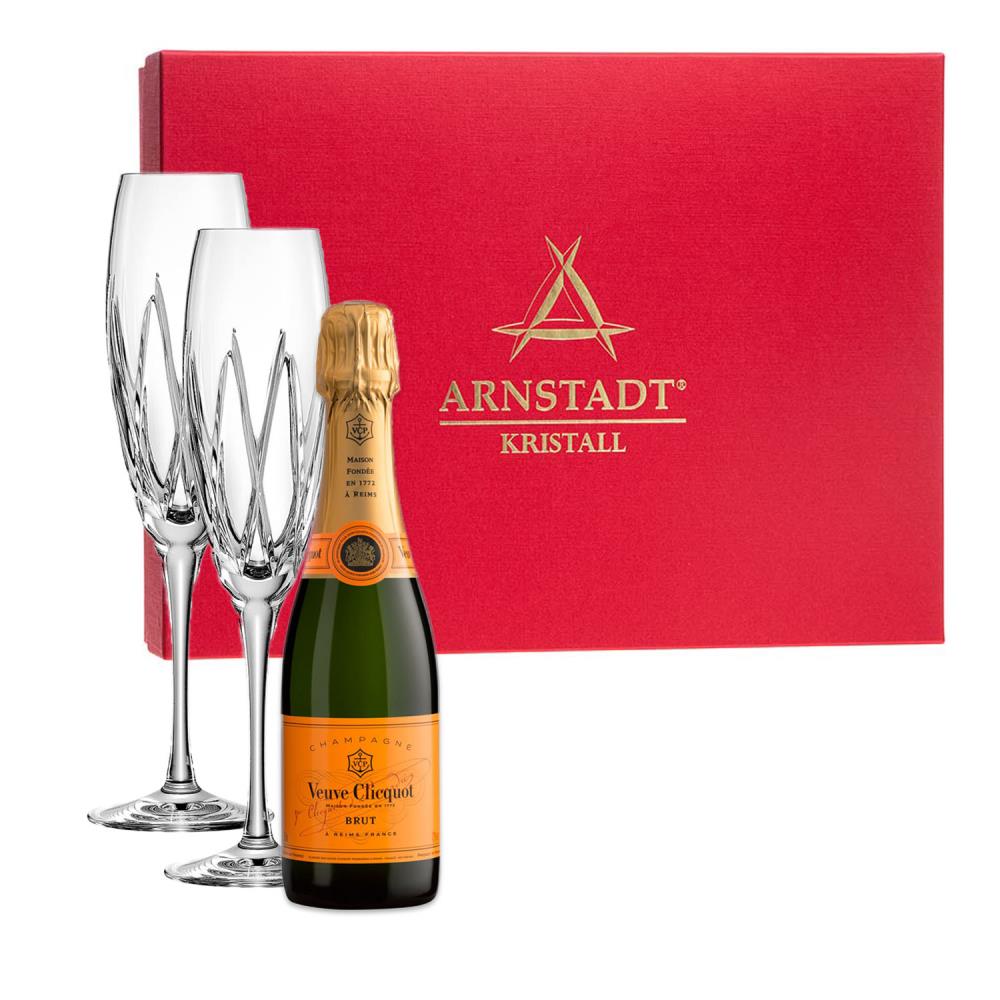 2er Sektglas-Set London + CHAMPAGNE VEUVE CLICQUOT BRUT