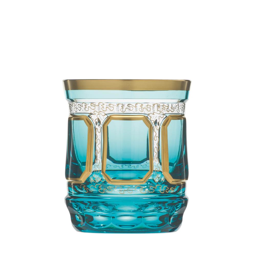Whiskyglas Kristall Antike azur (9 cm)