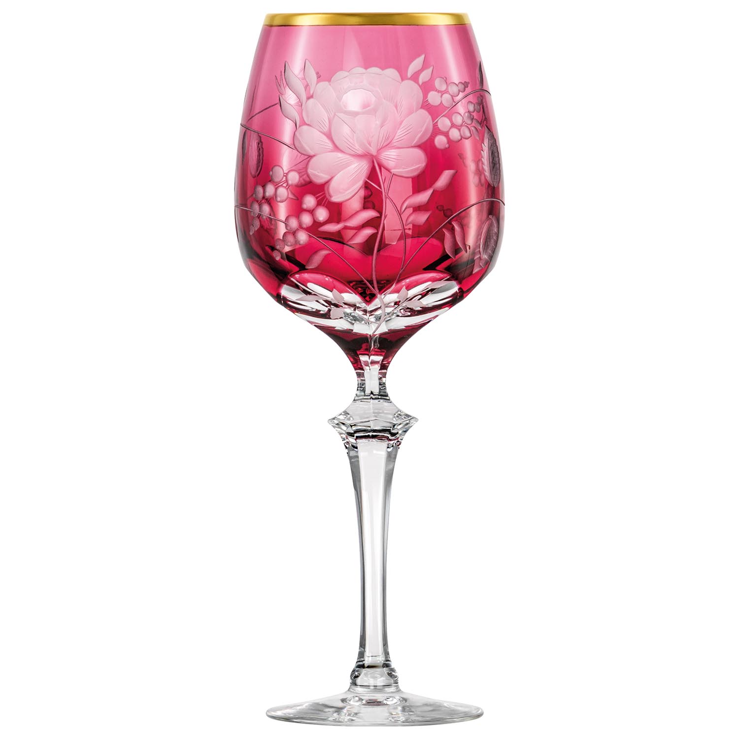 Ginglas Kristall Primerose Gold rubin (25,5 cm)