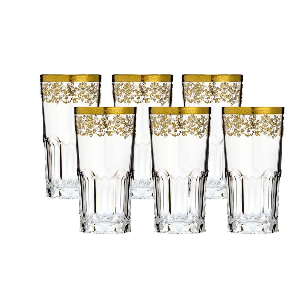 6er-Set Wasserglas Kristall Princess clear (13,5 cm)