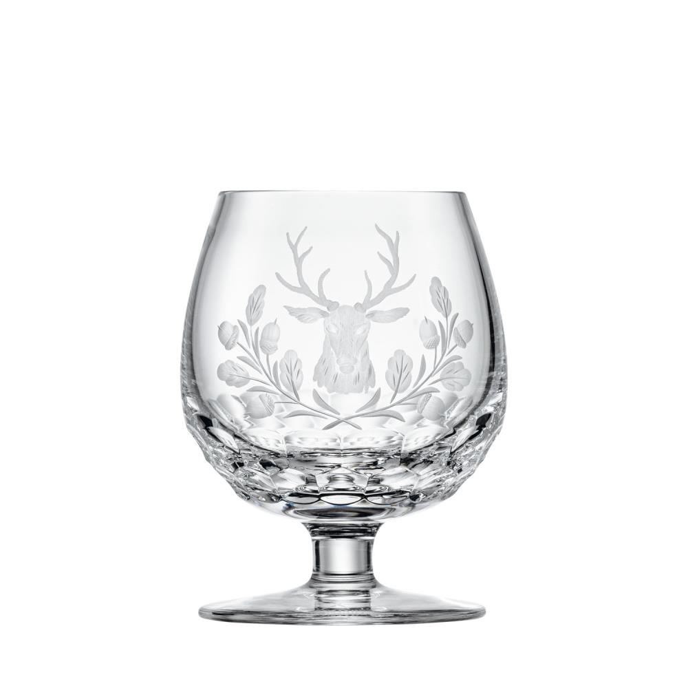 Cognacglas Kristall Hirschkopf clear (10,6 cm)