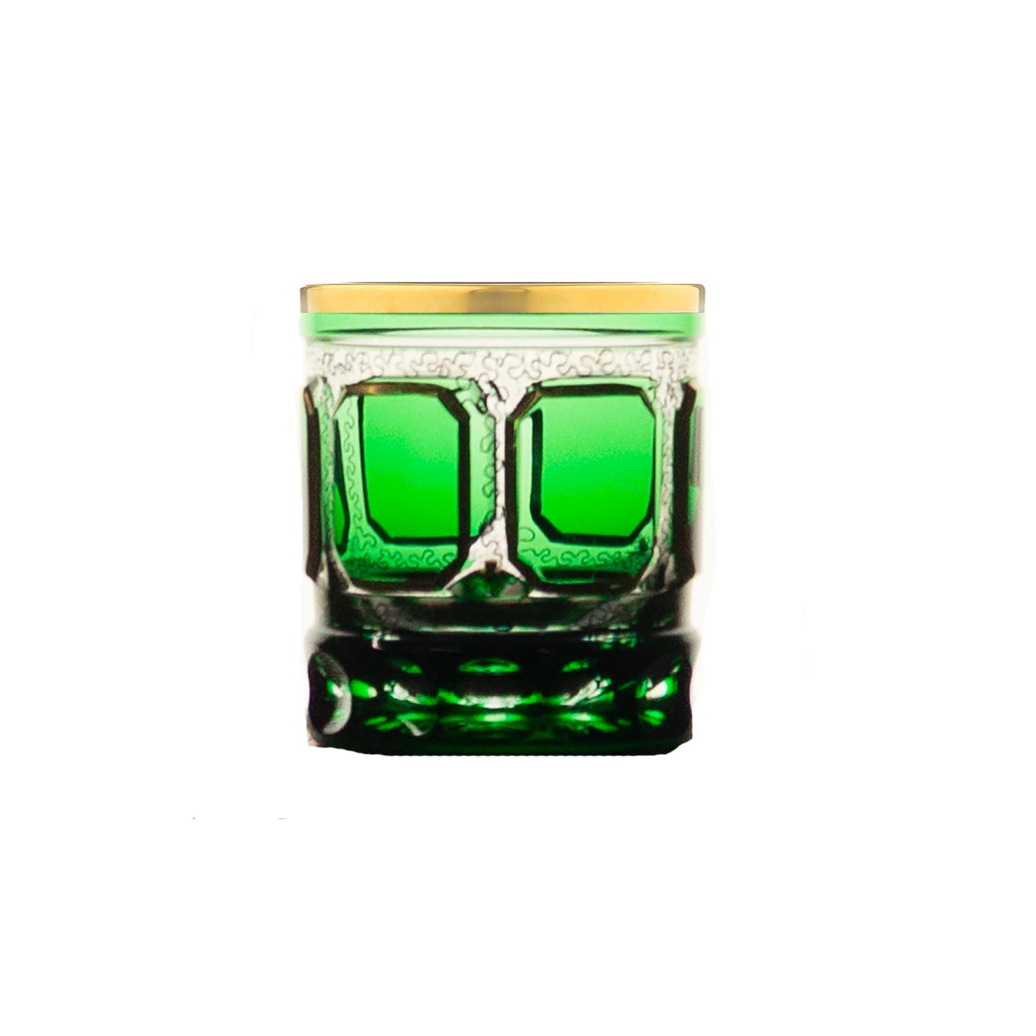 Whiskyglas Kristall Antike kobalt (9 cm)