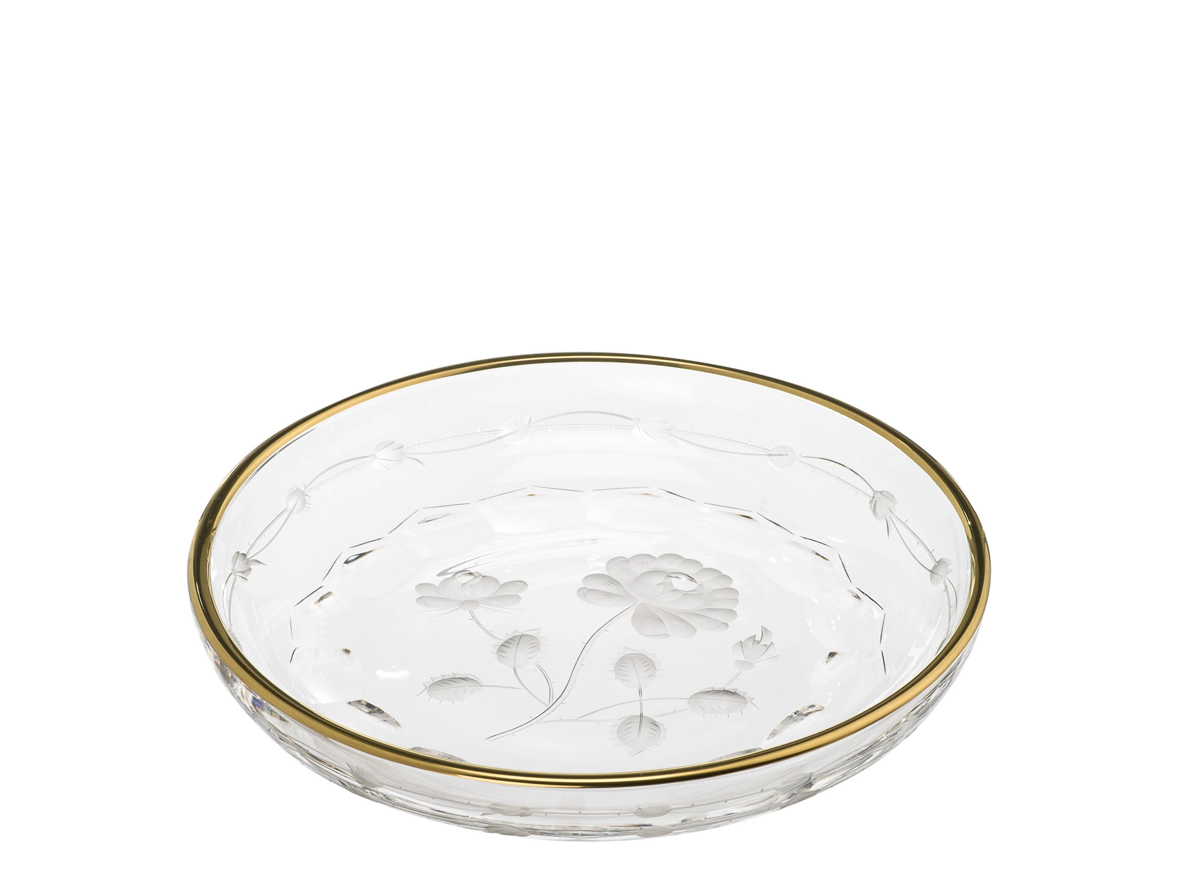 Konfektschale Kristallglas Monrose Gold (17 cm)