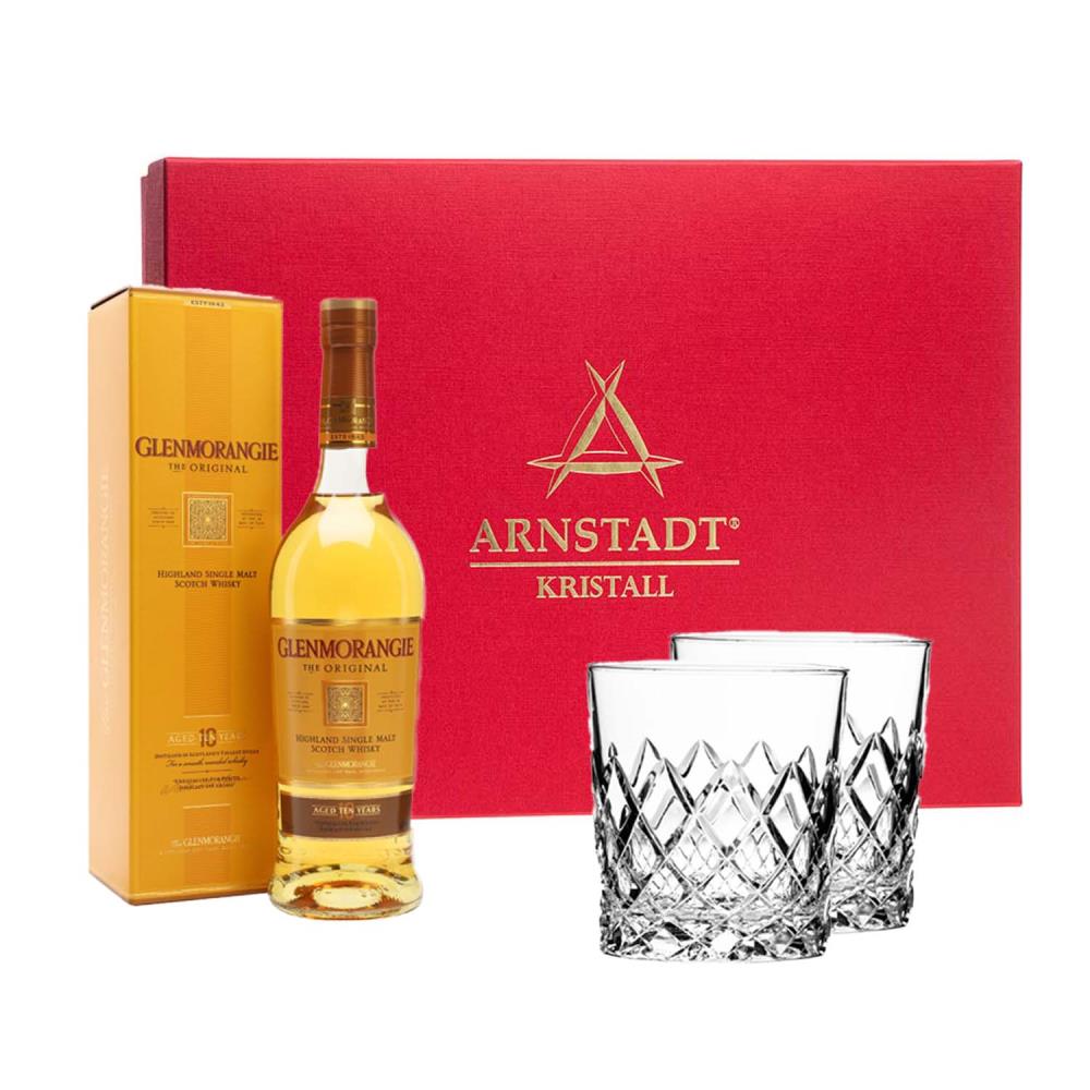 Whisky-Set 2er Whiskyglas Venedig & 12y Glenmorangie (700ml)