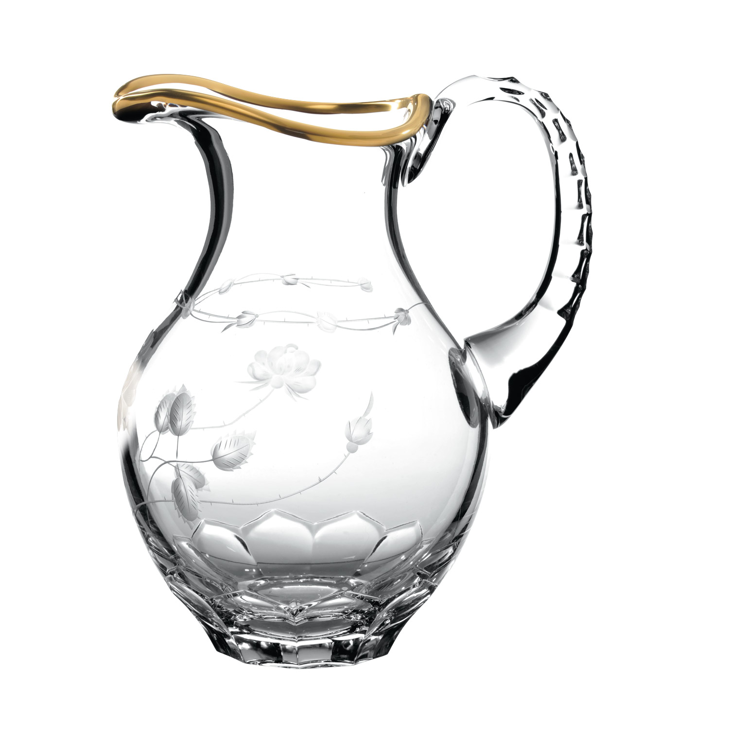 Krug Kristall Monrose Gold clear (25 cm)