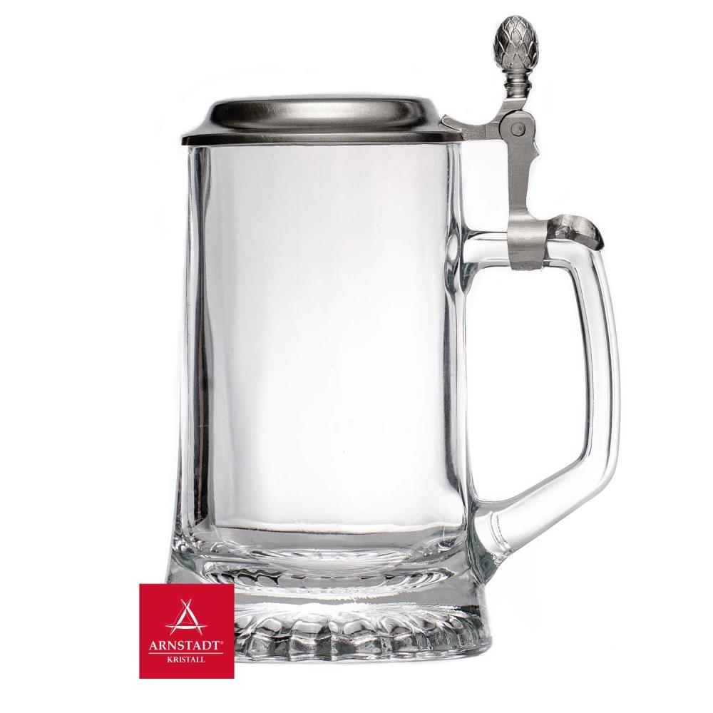 Bierkrug mit Zinndeckel
