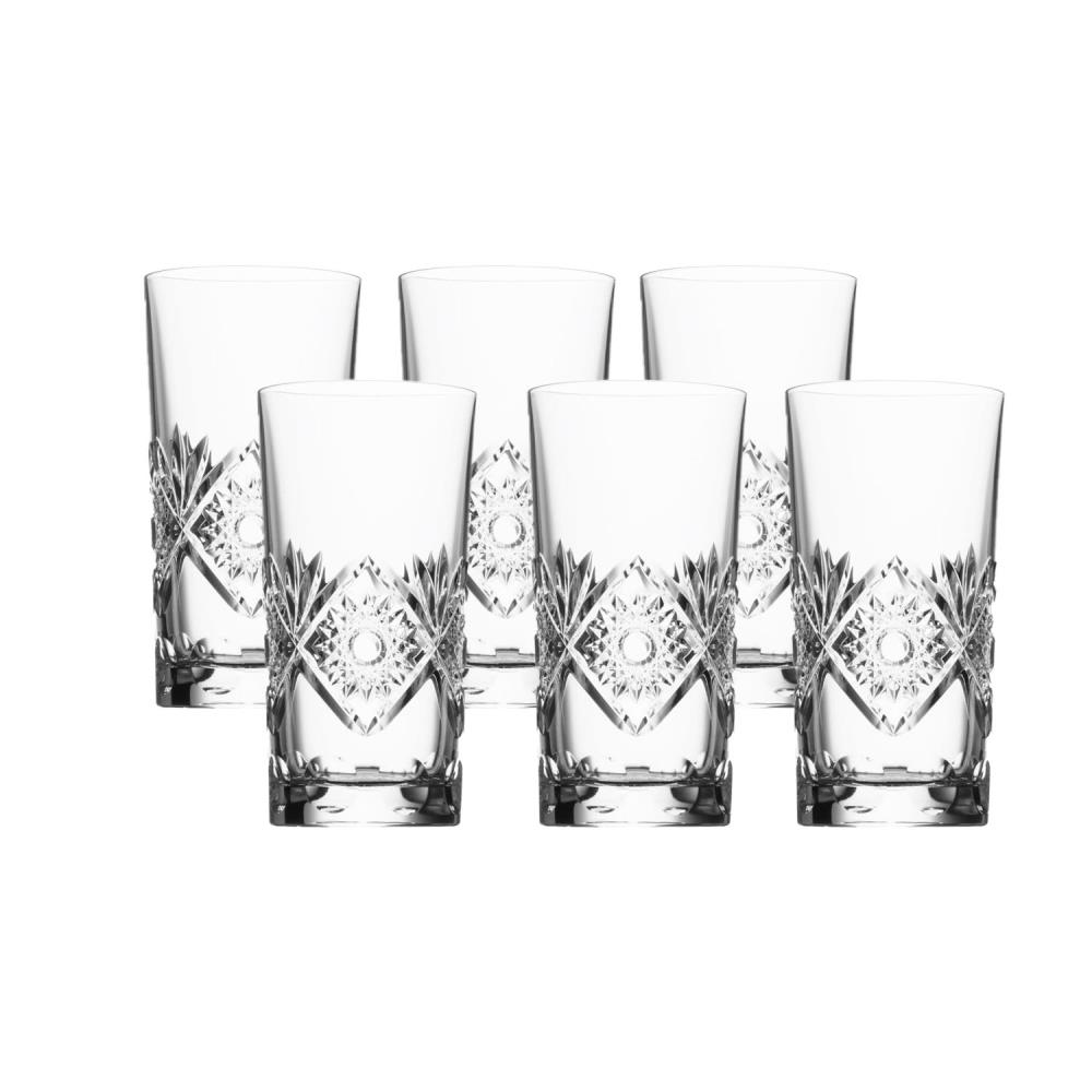 6er-Set Wasserglas Kristall Santra clear (13,5 cm)