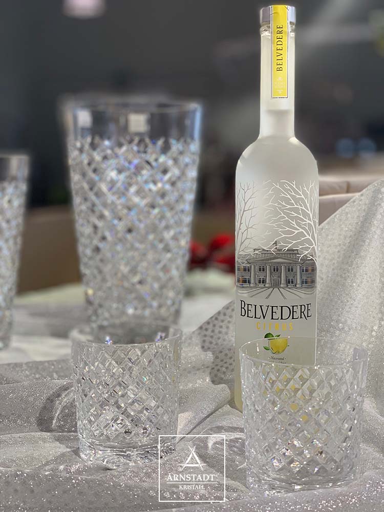 Whiskyglas Kristall Karo clear (9,3 cm)