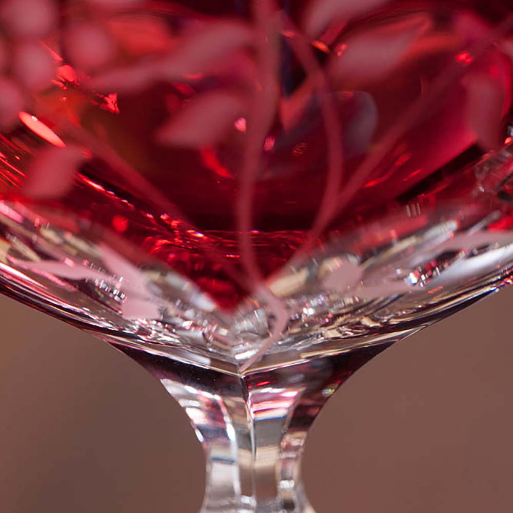 Ginglas Kristall Primerose Gold rubin (25,5 cm)