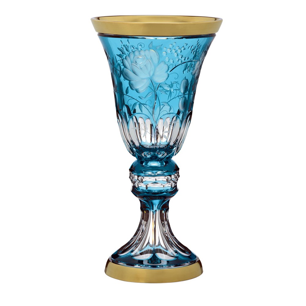 Vase Kristall Primerose Gold rosalin (52 cm)