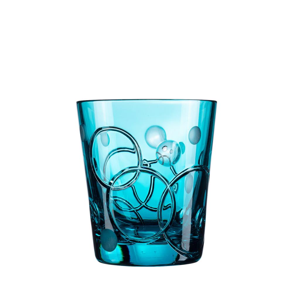 Becher Kristall Circle azur (8,5 cm)