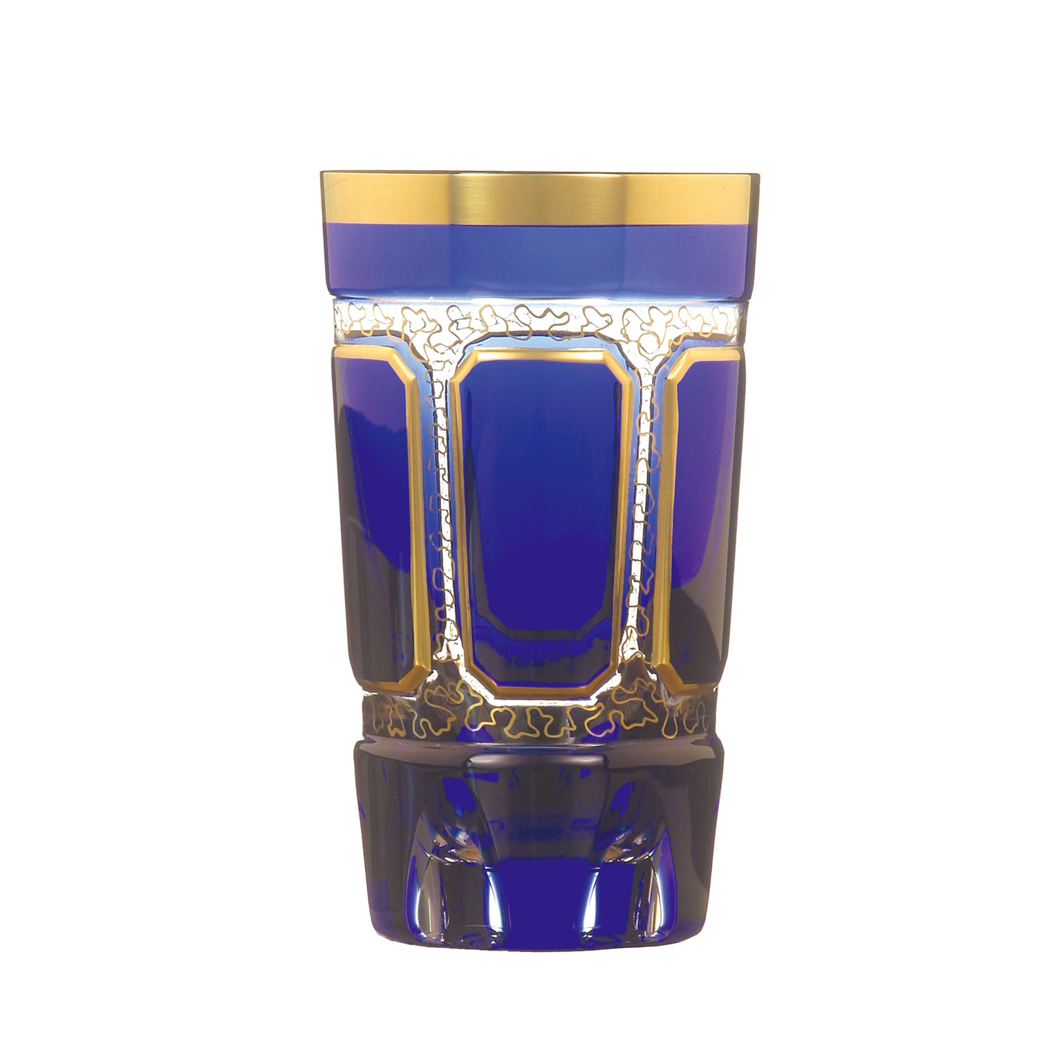 Longdrinkglas Kristall Antike kobalt (14 cm)