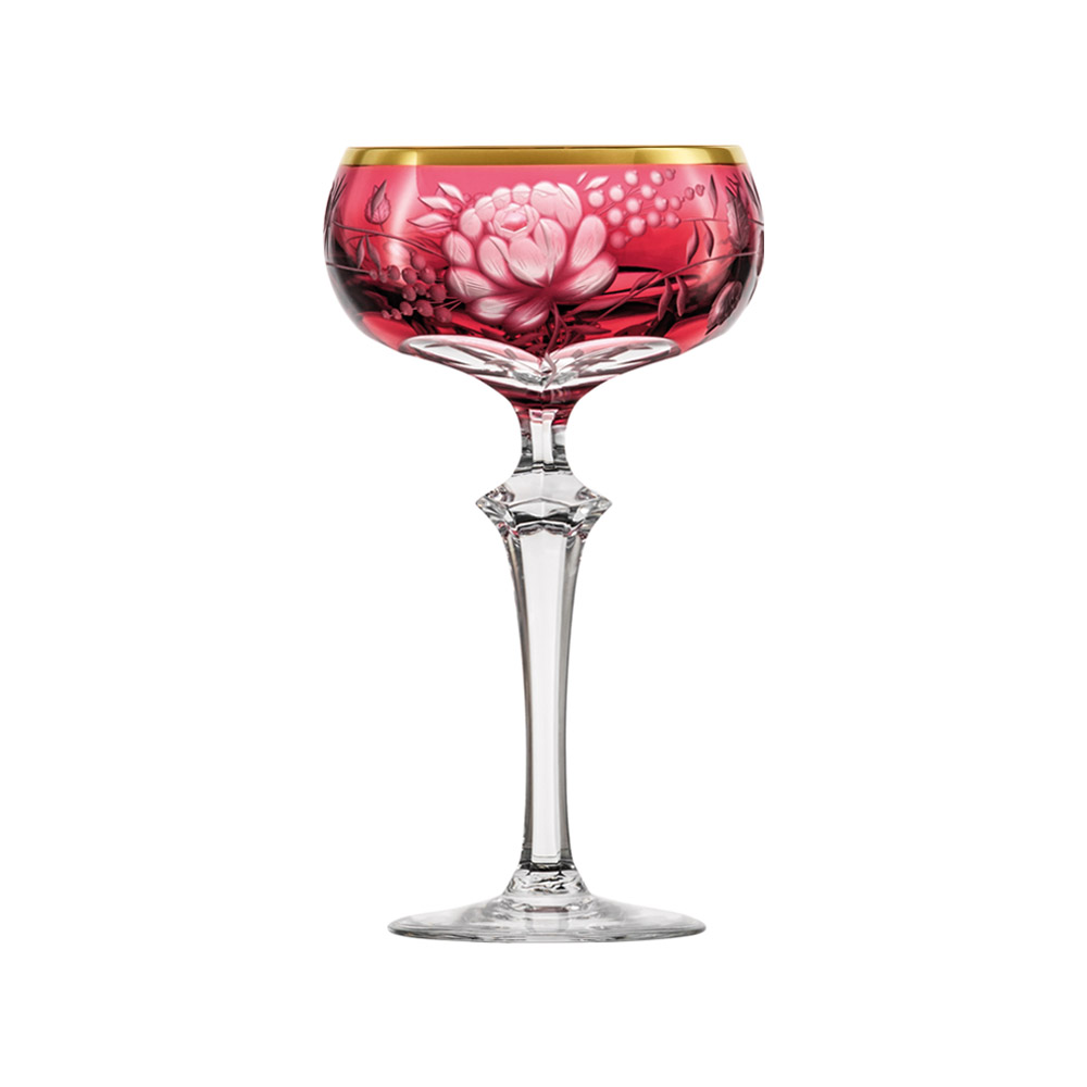 Cocktailglas Kristall Primerose Gold rubin (17,5 cm)
