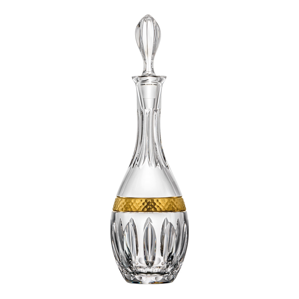 Weinkaraffe Dekanter Kristall Bloom Gold clear (37,3 cm)