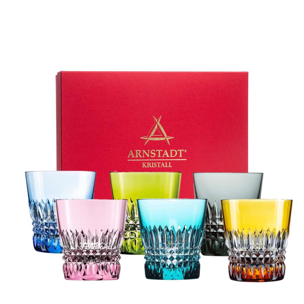 Trinkglas Set Kristall Empire Bunt (9,5 cm)