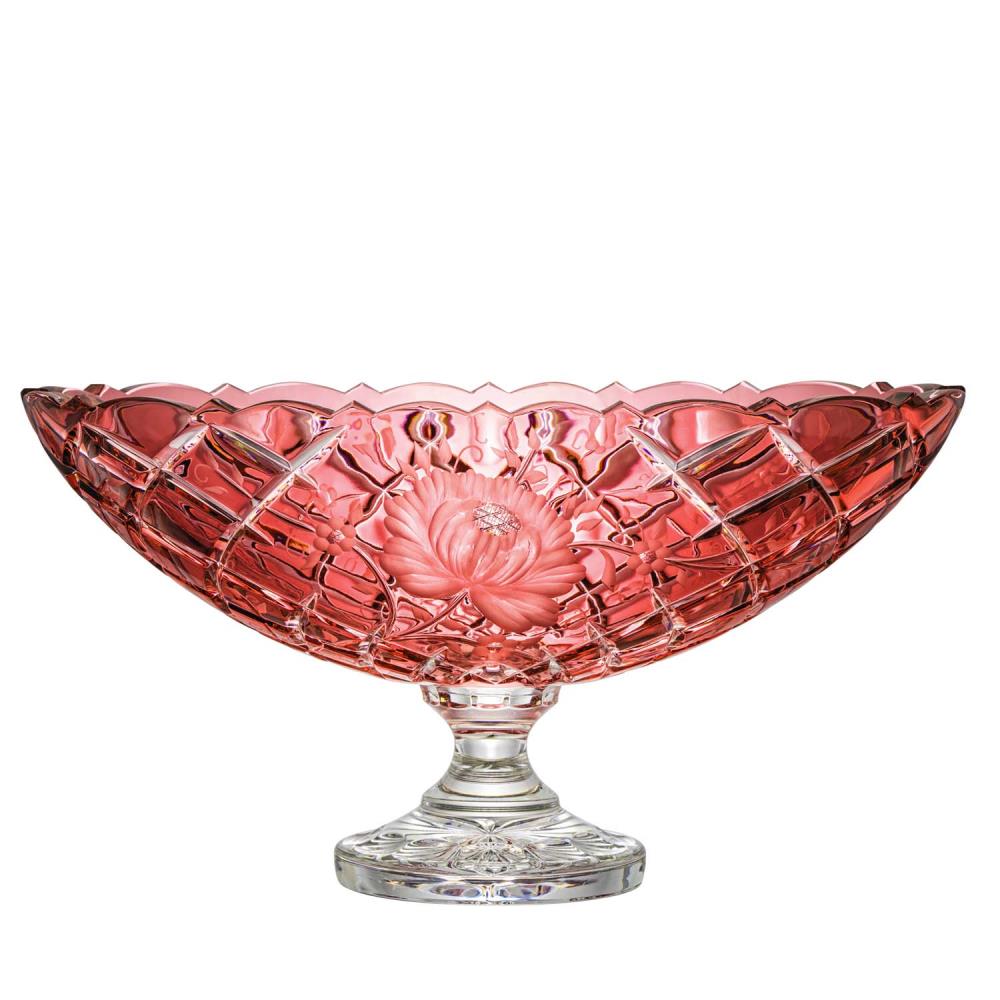 Jardiniere Kristall Sunrose rubin (40 cm)