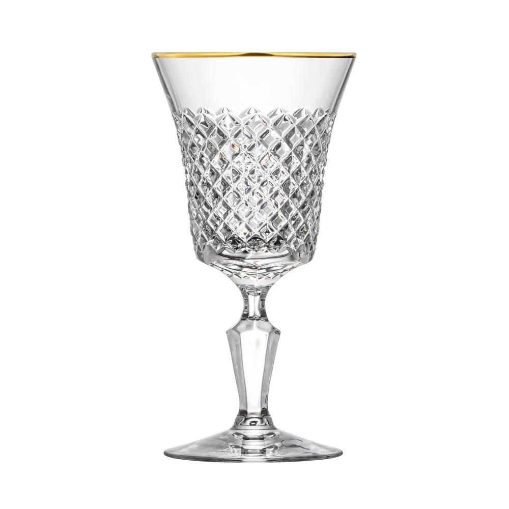 Rotweinglas Kristall Karo (18,5 cm)